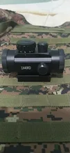 Mira telescópica para Rifle de caza táctica, visor óptico de 11mm y 20mm, punto rojo 1X40RD