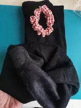 Invierno cálido de talla grande Leggins Color sólido terciopelo de las mujeres mallas de cintura alta elástico negro dropshipping. Exclusivo.