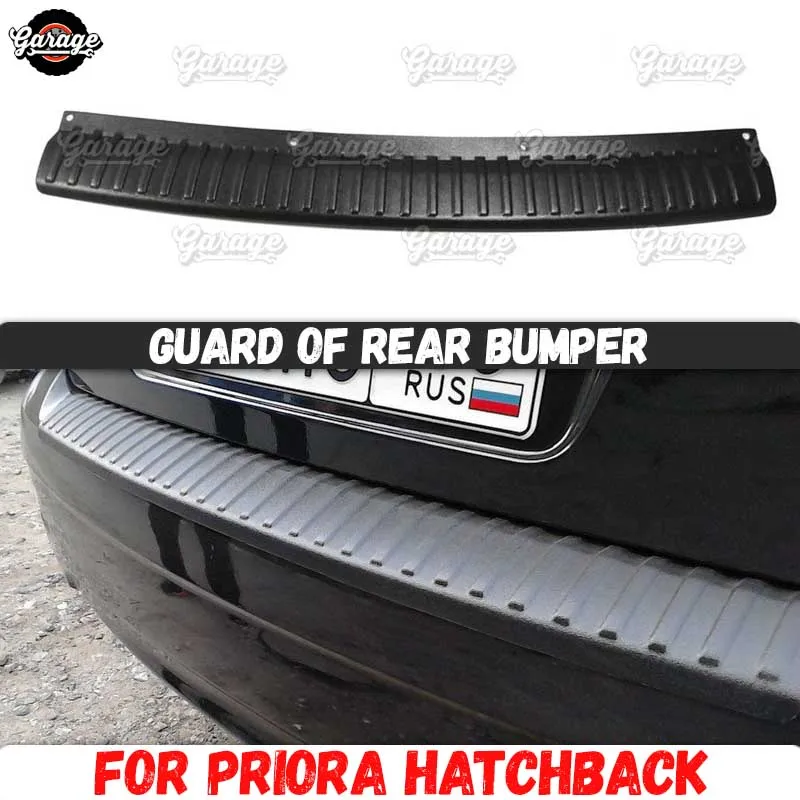 Защитный задний бампер для хэтчбека Lada Priora 2007 2013/2013 2017 аксессуары из АБС пластика