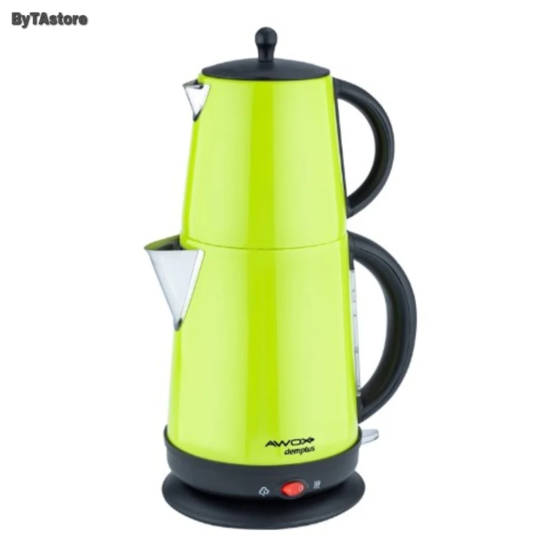 

New ! Stainless Turkish Tea Maker Automatic Ergonomic Fireproof Electric Machine Tea Pot With Hidden Resistance-FREE SHIPPING