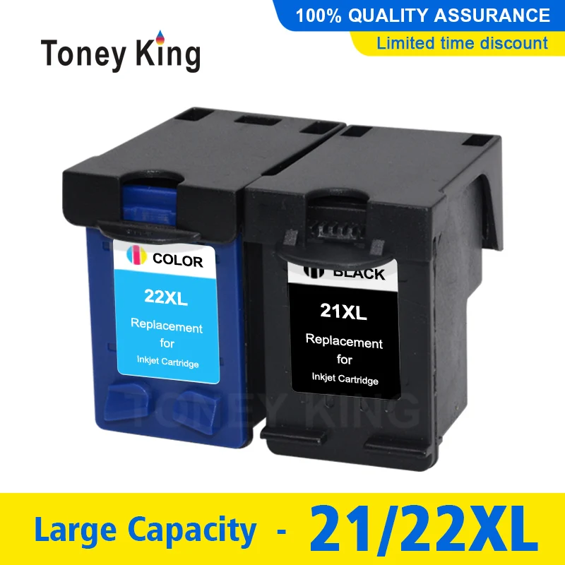 Картридж Toney King 21 22 для принтера HP xl чернильного картриджа Deskjet F2180 F2200 F2280 F4180 F300 F380