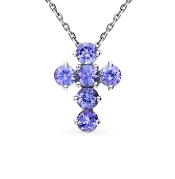 

Gold pendant with tanzanite sunlight sample 585