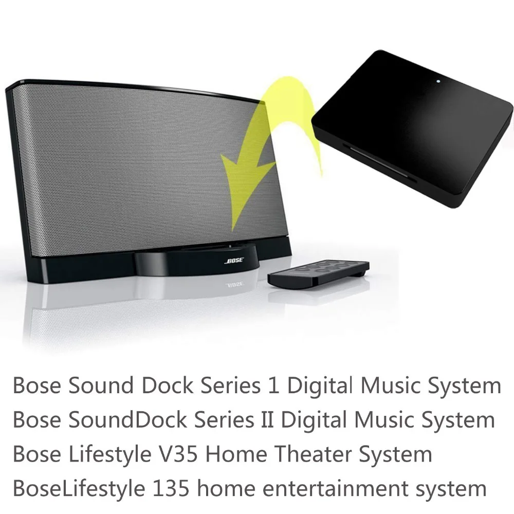 30Pin Bluetooth 5,0 приемник беспроводной стерео аудио адаптер для Bose Sounddock серии I II Портативная Цифровая Музыкальная Система