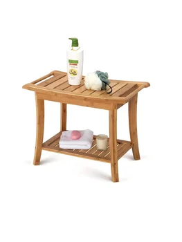

Stool bathroom bamboowood bamboo