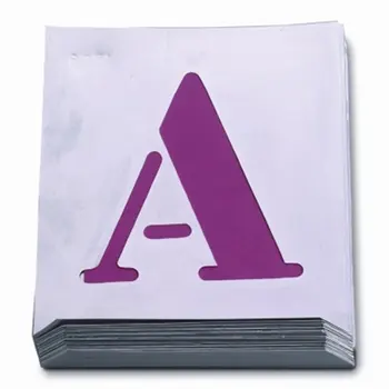

Alphabet paint 100 MM sheet aluminum NUSAC