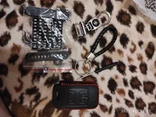 Funda de cuero con 3 botones para llave de coche, Funda de cuero colorida para Chery Tiggo llegada, funda de llave a distancia inteligente, accesorios para Interior de coche