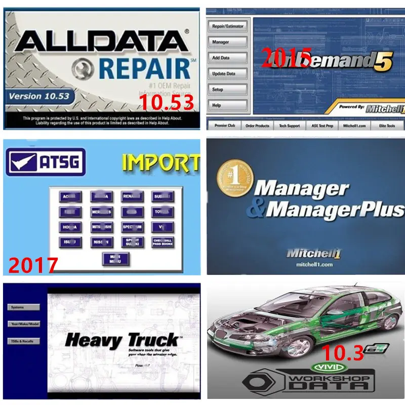 US $65.57 2021 Auto Repair Alldata Software alldata1053 mchell software car repair software Vivid workshop autodata 46 in 1TB HDD