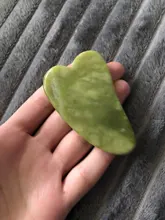 Gua sha-masajeador Facial de Jade Natural, tablero raspador Facial, Guasha, meridiano, relajación muscular, estiramiento de la piel, espátula fina