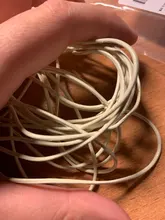 Cordón de cuero genuino 1/1, 5/2/3mm, cuerda redonda de hilo para collar, pulsera, DIY, accesorios para fabricación de joyas