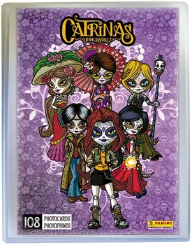 

CATRINAS UNDERWORLD File with 4 envelopes photocards shipping. Panini.