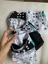 Reusable Baby Nappy Diaper-Cover Pocket-Diaper OS New-Print Hot-Sale 4pcs/Set