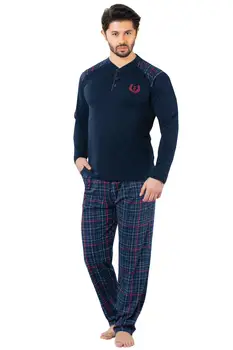 

Happiness ist. Male Colar Button Men 'S Pajamas set GL00009