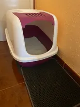 Alfombra de cama impermeable para Gato, alfombra de cama de doble capa antideslizante para gatos, mascotas, atrapador de arena, almohadillas para cama de gato, limpieza de casa, Color