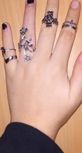 Tocona 14 unids/set Vintage Color de plata antiguo anillo para mujer rosa girasoles Cruz geométrico joyas bohemias 4 кольцо 6391