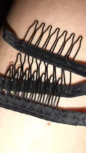 Alileader 12 unids/lote Peluca de pelo peluca tapa peines para extensiones y Clips con encaje para peluca Cap