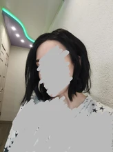 Halo Lady-Clip de belleza para mujer, cabello humano con explosión de flequillo, pieza central, pelo lacio brasileño no Remy para la pérdida de cabello