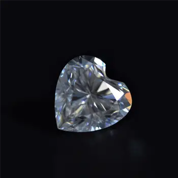 

6.0X6.0 mm heart cut moissanite gem stone with EF white color VVS clarity