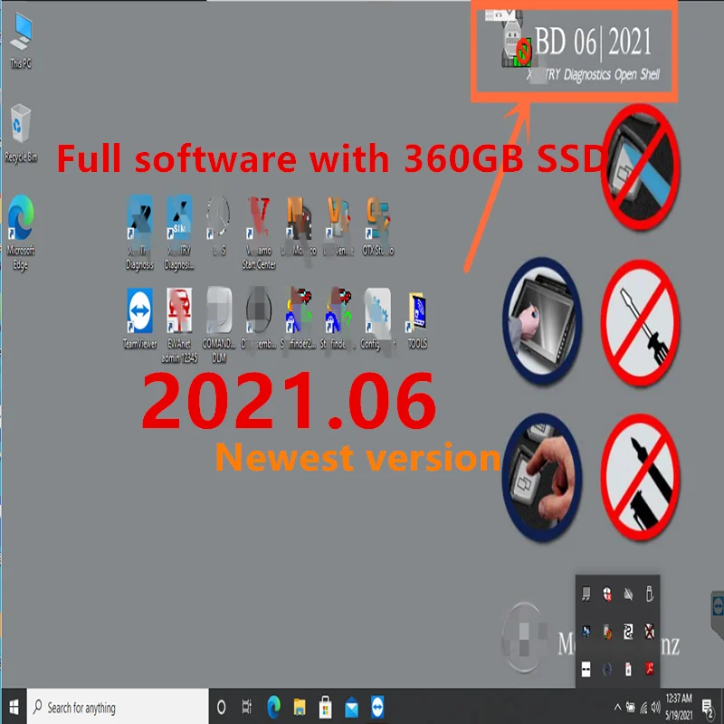 2021 06 MB STAR sd C4/C5/C6 программное обеспечение x entry/DAS удаленная установка и активация с