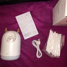 Humidificador ultrasónico con USB para el hogar, difusor de aceites aromáticos, lámpara LED de Color romántico, 300ml