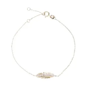 

LE DIAMANTAIRE-Bracelet Falling Leaf Yellow Gold and Diamond 0.03ct/18-Women