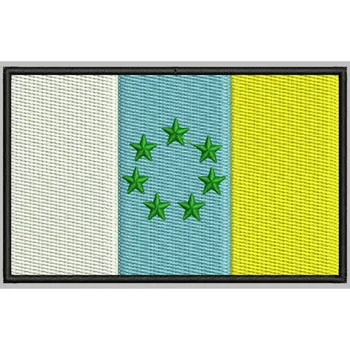 

Bandera CANARIAS (NACIONALISTA) para mascarilla parche bordado Iron patch toppa ricamata gestickter patch patch brode