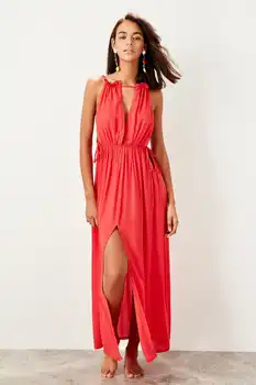 

Trendyol Hanging Rope Viscose Beach Dress TBESS19WC0037