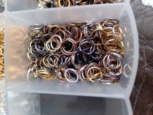 4/6/8/10mm 500/300/200/100 Uds. De anillos abiertos de Metal conectores de anillos partidos para fabricación de joyería DIY