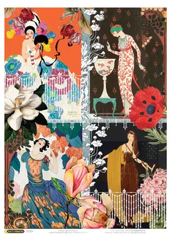 

Rice paper for Decoupage "" Brown 20 "","Craft Premier" ", A3, 25 g/m cpd0623