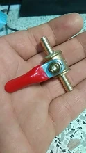 Pipe-Fittings Valve Ball Hose Barb Inline Water-Oil Brass Shutoff 6mm-12mm Air-Gas