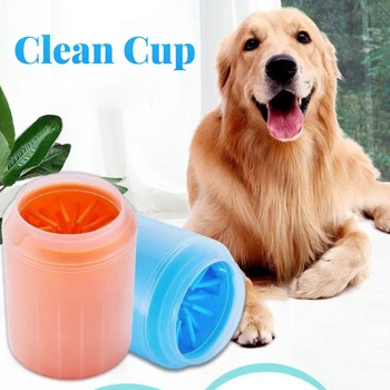 

For Dogs Paw Cleaner Cup Pet Feet Washer Portable Soft Silicone Foot Wash Tool for Small Large Pets Cat Dirty Paw Cleaning Cups