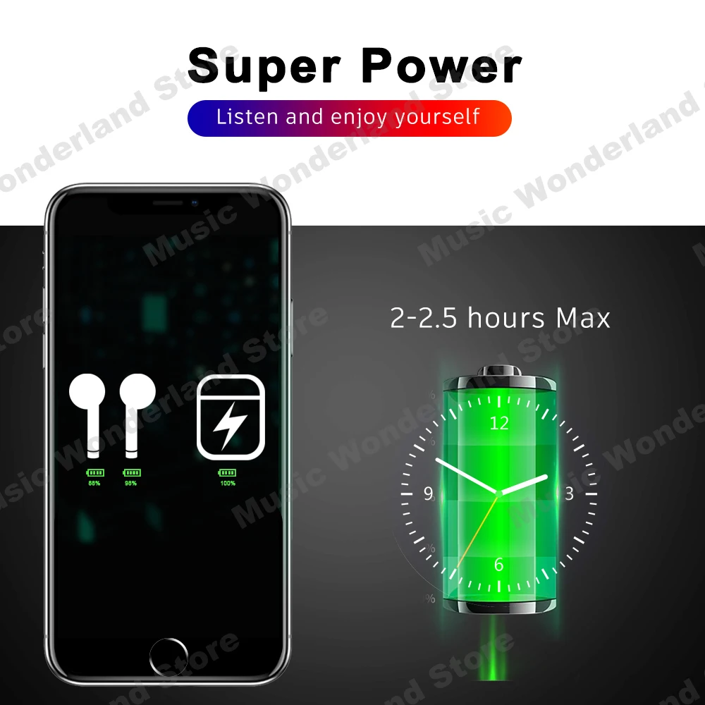  Super Air2 Wireless Earphones Change Name In-Ear Detection Bluetooth Earphone Positioning Find my E