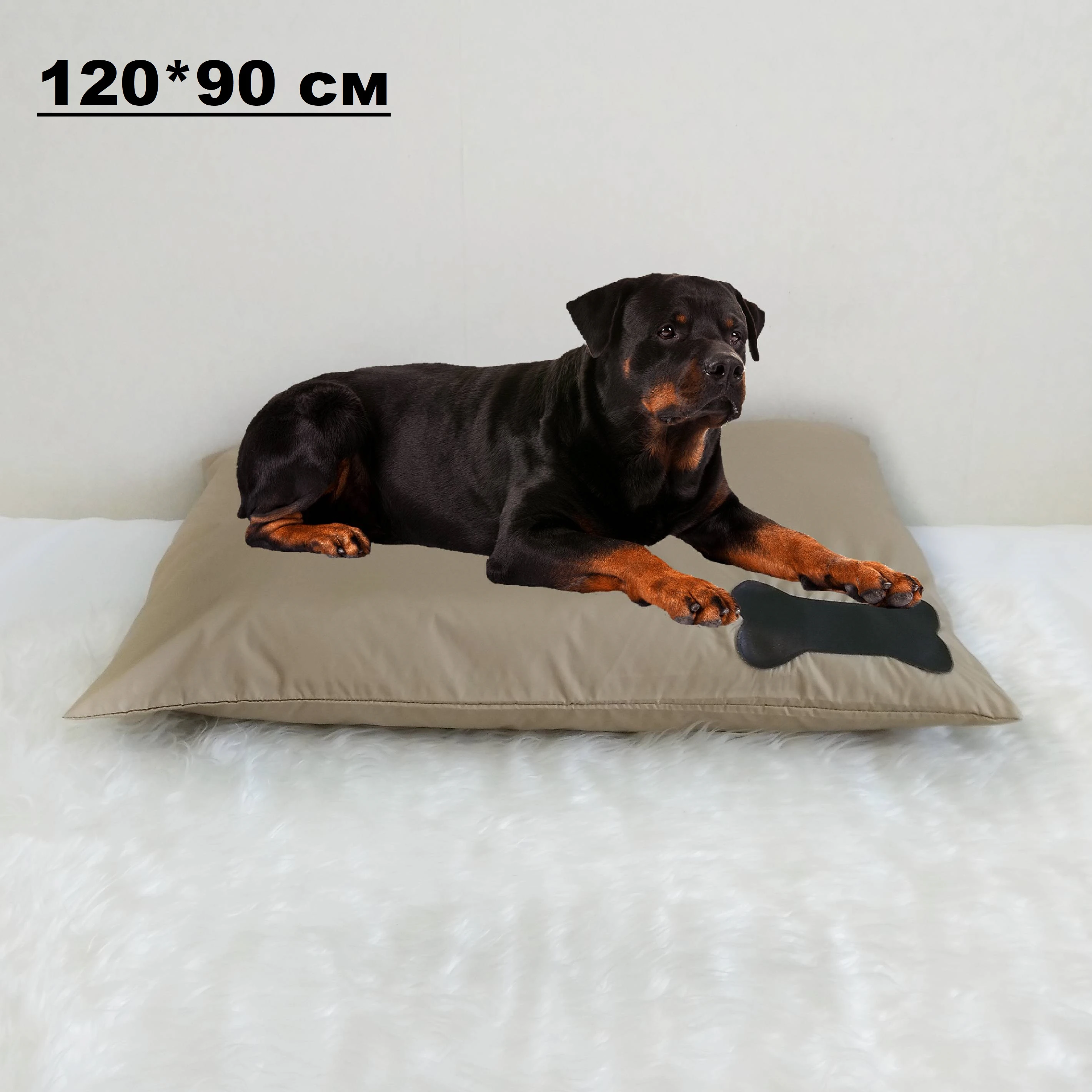 Colchón impermeable para perro grande, almohadilla para cama de 120x90 cm, funda extraíble|Casas, jaulas y corrales| AliExpress