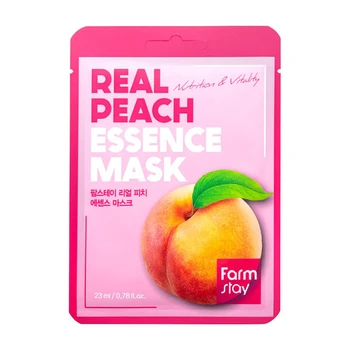 

Fabric mask farmstay real peach essence mask