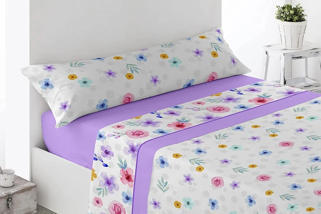 Juego de sábanas cama 150 - 135 - 105 - 90 - Hogar - Estampadas- 3 Piezas -  Ropa de cama y fundas de almohada MOD. CUEVAS - AliExpress