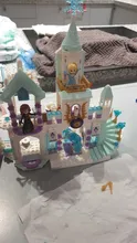Las chicas amigos princesa de hielo Castillo juegos casa conjunto películas muñecos de caballo de Juguetes de bloques de construcción para chico creativo regalos