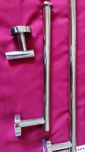 Robe Hook Hardware-Set Paper-Holder Towel-Ring Toilet Shining-Mirror Bathroom Stainless-Steel