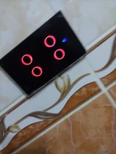 Interruptor táctil inteligente con WIFI, Control remoto inalámbrico con aplicación Smart Life, estándar US, 1/2/3 / 4 entradas