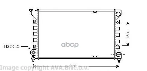 Радиатор Охлаждения Двигателя Ava Vw2066 Ava арт. VW2066