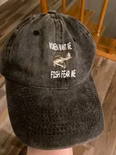Women Want Me Fish Fear Me Mens Baseball Hats Trucker Dicer