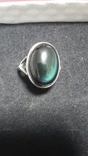 Anillo de Obsidiana Natural con piedra de ojo de gato verde para hombre y mujer, anillo con mosaico Simple de Plata de Ley 925, regalo de cristal, joyería al por mayor