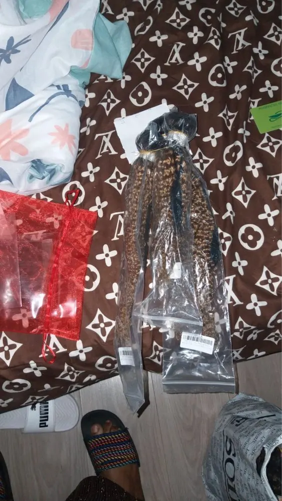 Ombre Bundles Brazilian Kinky Curly With Closure photo review