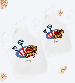 

Personalized Dual Father Son Kitchen Apron Set-1