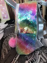 Unicornio lentejuelas ChildrenS mochila de dibujos animados lindo viaje mochilas para niños bolsas para la escuela mochila para chicas adolescentes