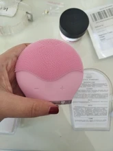 Ultra sonic eléctricos de silicona cepillo de limpieza Facial Sonic cara limpiador limpiando piel Mini lavadora masajeador cepillo recargable