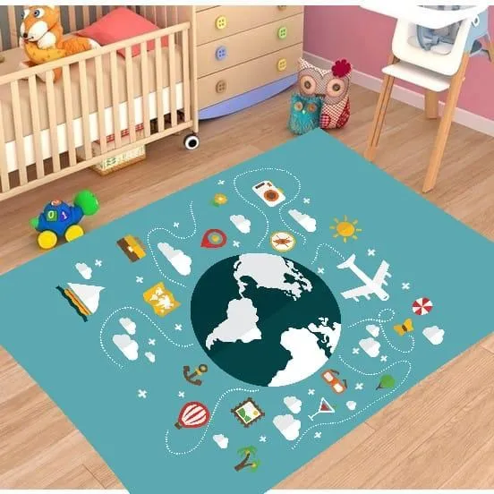BabysalecrawlingmatDoubleSurfacebabyrugWorldmapmodelbabykids