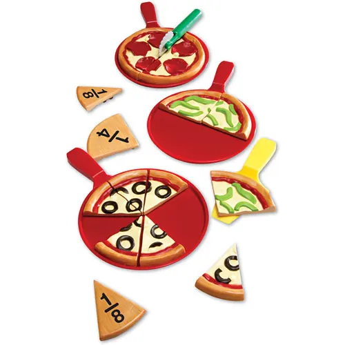 akilli aperatifler parca pizza kesirler matematik oyuncak egitim okul oncesi dairesel matematik fraksiyon ogretim egitim matematik oyuncak