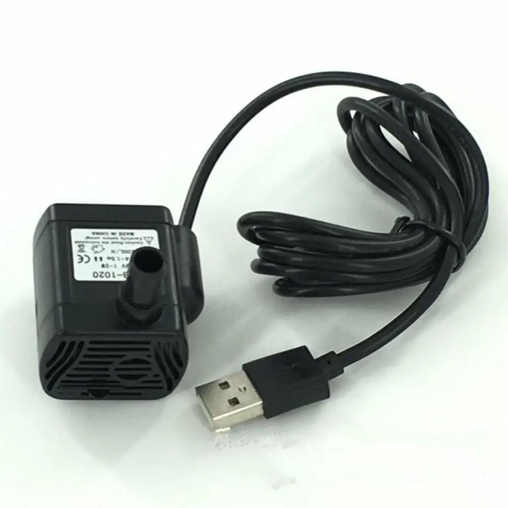 USB 1020 микро погружной насос DC 3 5 V 9V 3W аквариумный аквариум фонтан Пруд водяной для