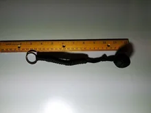 LLavero de seguridad para exteriores, cuerda de seguridad de autodefensa con rodamiento de bolas de acero negro Puño de mono