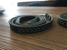 Collar de cuero personalizado para perro, collarín trenzado con nombre plateado para perros pequeños, medianos y grandes, grabado personalizado en Collar, etiquetas de identificación para mascotas