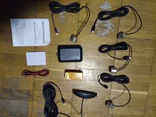 Eunavi 1set de Parktronic Kit de sensores de estacionamiento Led 4 6 8 sensores para todos los coches inversa asistencia Sistema de Control de Radar de marcha atrás